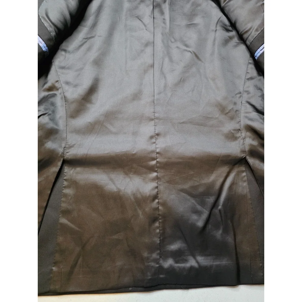 Berragamo Blazer Jacket‎ Mens 42R Black Sports Coat 2 Buttons Super 110's Wool